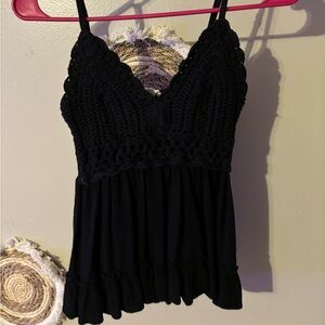 Flowy lace tank
